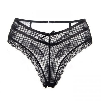 Bondara Flirt Black Cut Out Brazilian Brief