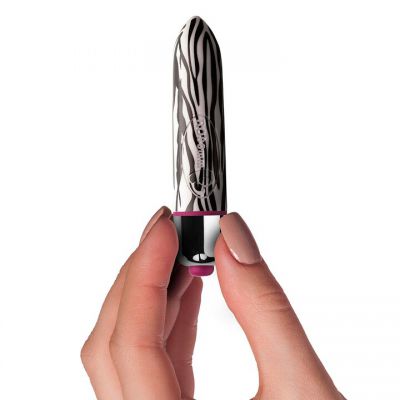 Rocks Off RO 80mm Zebra 7 Function Bullet Vibrator