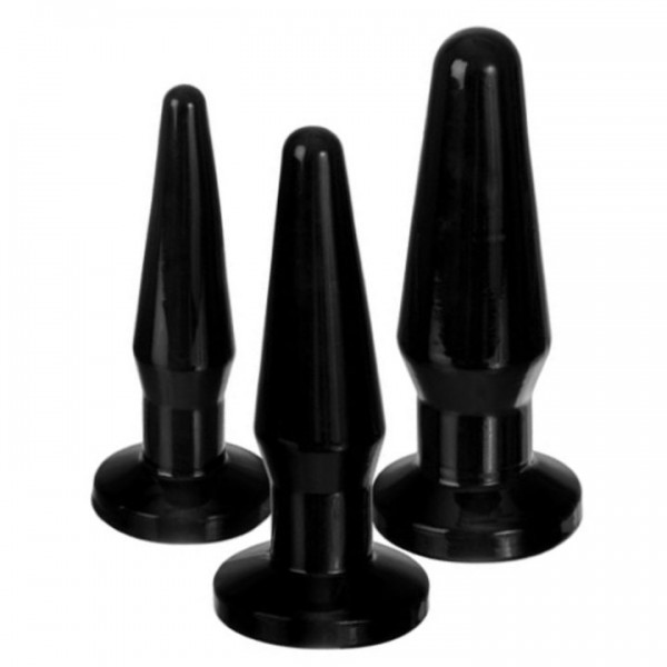 Set of Three Training Butt Plugs