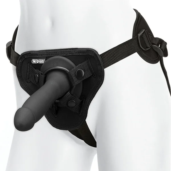 Vac-u-lock Smooth Pleasure Set Vibrating Black