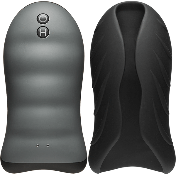 Doc Johnson Optimale Secondskyn Warming, Vibrating Silicone Stroker Sleeve