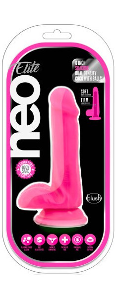 6" Dual Density Cock + Balls