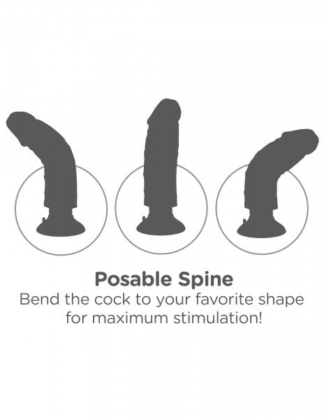 Pipedream King Cock Vibrating Cock With Balls 10" - Flesh