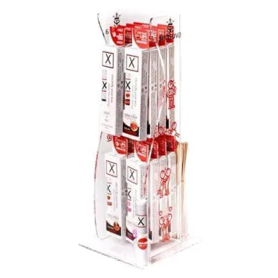 X on the Lips Buzzing Lip Balm 16 Piece Tower Display Assorted Flavors