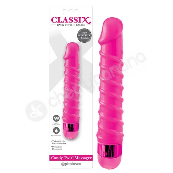 Classix Candy Twirl Spiral Vibrator