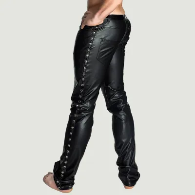 Noir Eco Leather Long Pants