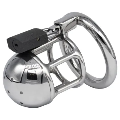 Torment Little Lad Padlocked Micropenis Chastity Cage