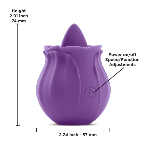 Inya The Kiss Rose Tongue Vibrator by NS Novelties — image 5 of 14