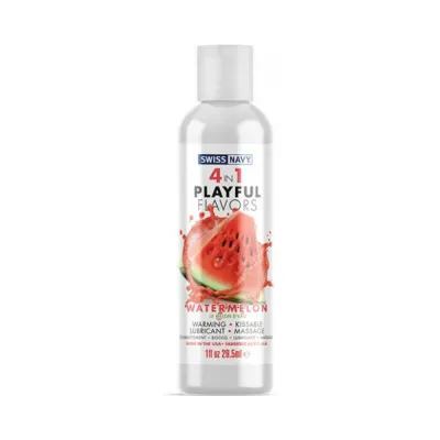 Lubricants Swiss Navy 4 In 1 Playful Flavors Watermelon 1 Oz
