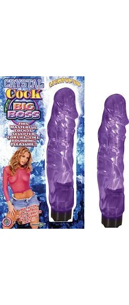Crystal Cock Big Boss Light Up Tip Purple Vibrator — image 5 of 6