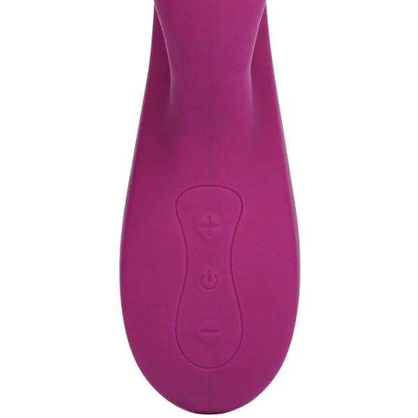Bondara Purple Silicone 10 Function Girthy Rabbit Vibrator