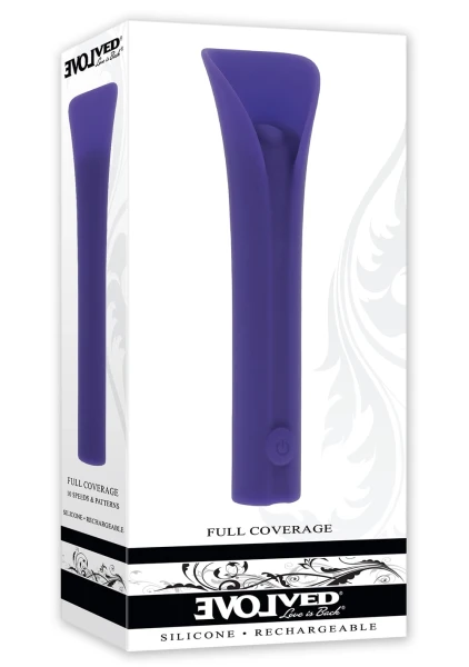 Zero Tolerance Full Coverage Rechargeable Waterproof Silicone Clitoral Vibrator - Purple