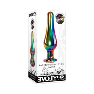 Evolved Rainbow Metal Plug Large