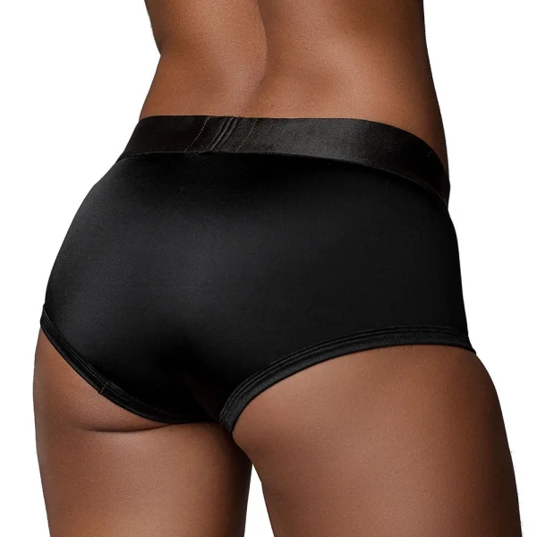 Ouch! Black Vibrating Strap-on Brief
