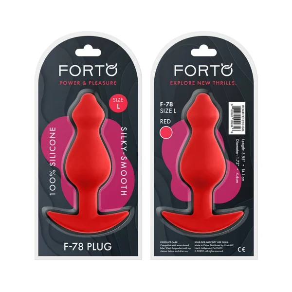 Forto F-78: Pointee 100% Silicone Plug Large — image 4 of 9