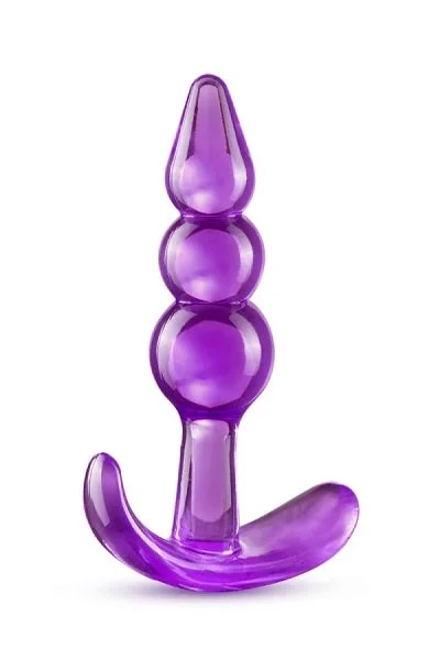 Blush B Yours Purple Triple Bead Anal Plug — image 4 of 5