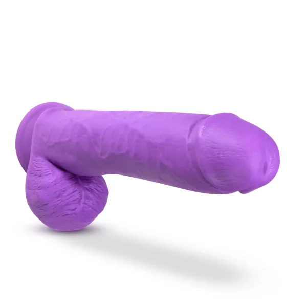 Neo Elite - 11-inch Silicone Dual-density Cock With Balls - Neon Purple