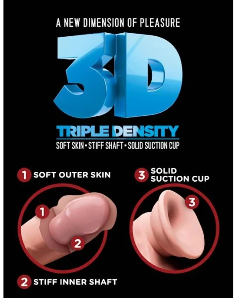 Triple Density 6.5 Inch Cock With Balls