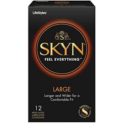 Lifestyles Skyn Large Latex Free Polyisoprene Condoms 12 Pack