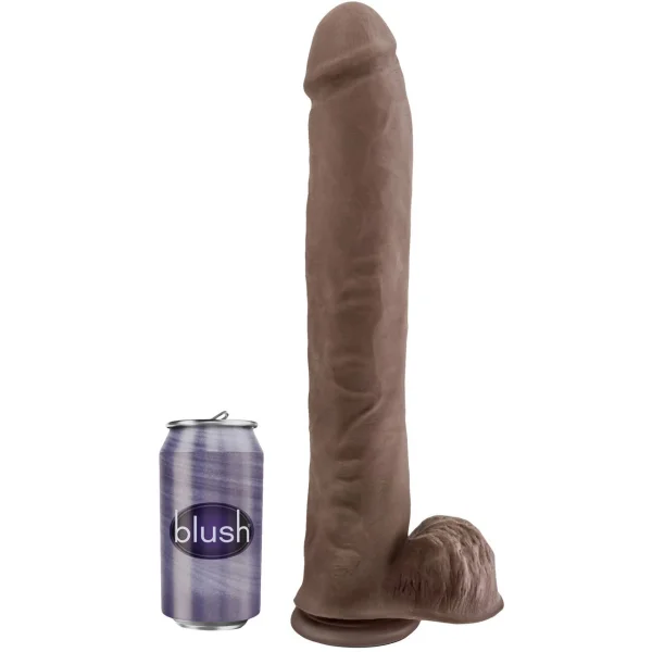 Au Naturel Daddy 14 Inch Sensa Feel Dual Density Dildo By Blush - Chocolate