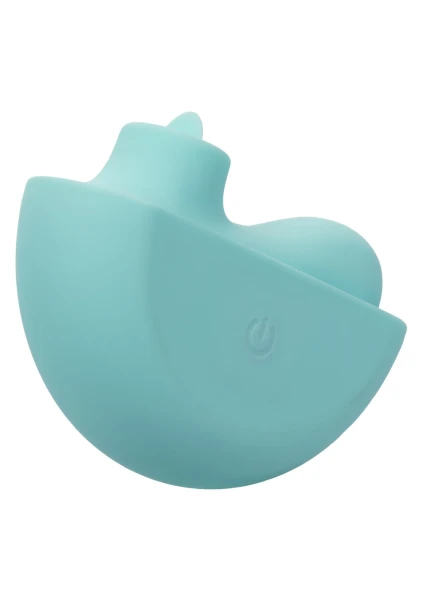 Ovation Rave Rechargeable Silicone Waterproof Flickering Clitoral Vibrator By CalExotics - Blue