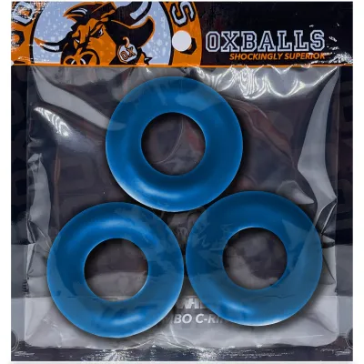 Fat Willy 3 Pc Jumbo Cockrings Space Blue