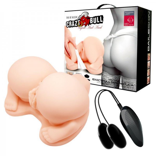 Vibrating Pussy + Ass Stroker