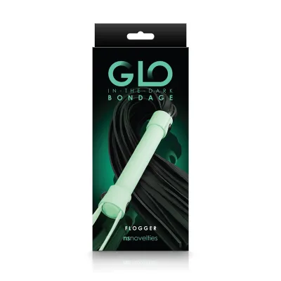 NS GLO Bondage Flogger Green