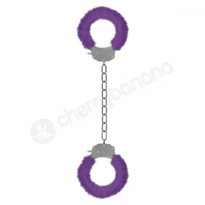 Ouch Purple Pleasure Furry Legcuffs