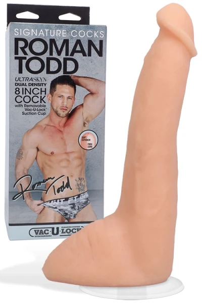 Doc Johnson Signature Cocks Roman Todd 8" Realistic Dildo with Suction Cup