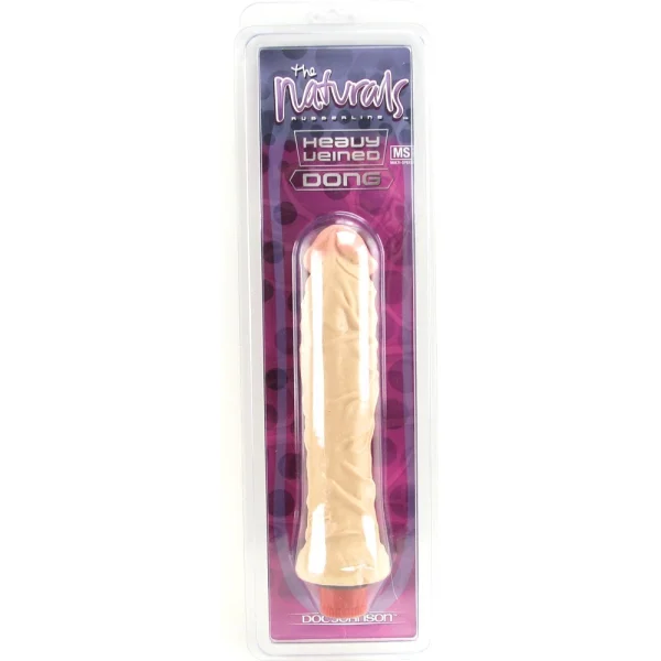 The Naturals Heavy Veined 8 Inch Vibrating Dong Thin
