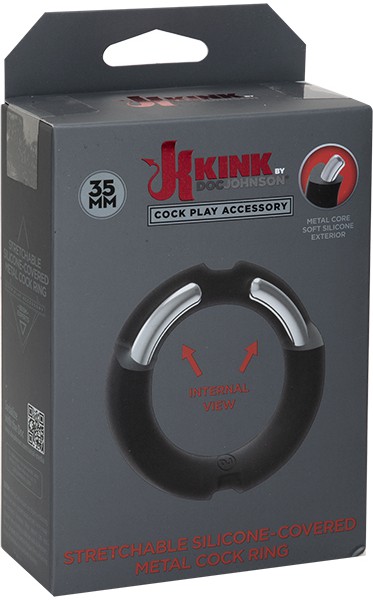 Metal + Silicone 35mm Cock Ring