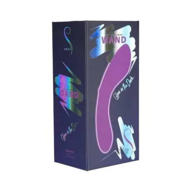 Personal Massagers Swan The Mini Swan Wand Glow in the dark Purple