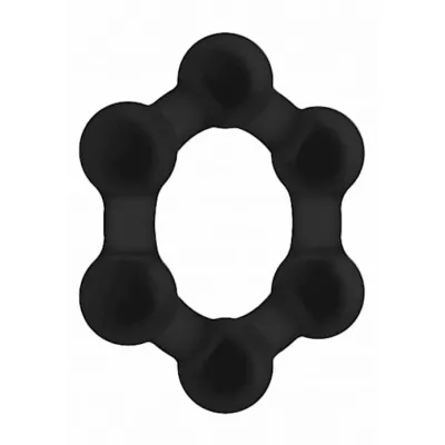 No 82 Weighted Cock Ring Black