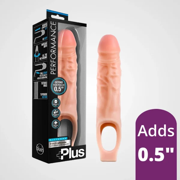 Blush Performance Plus 9 Inch Silicone Penis Extender — image 4 of 4