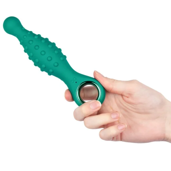Bondara Green Silicone 12 Function Vibrating Butt Plug - 6.6 Inch — image 5 of 5
