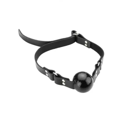 Small Ball Gag With D Ring 1 5 Inch Black