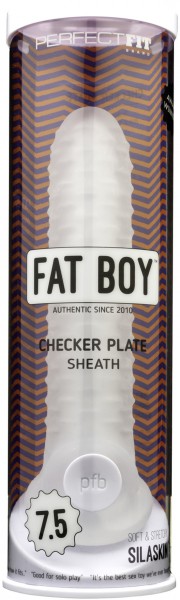 Fat Boy Checker Plate 7.5" Penis Sleeve