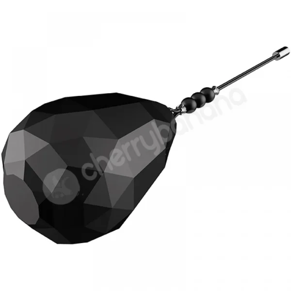 Evolved Spinning O Black Vibrating Egg With Spinning Clitoral Brush Inside