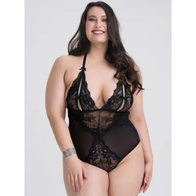 Lovehoney Plus Size Peek a Boo Black Body