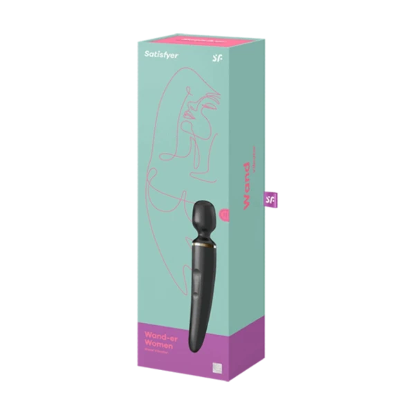 Satisfyer Wand-er Woman - Black/Gold