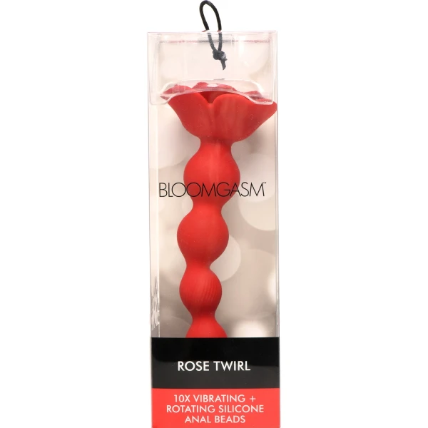 Bloomgasm Rose Twirl Vibrating & Rotating Anal Beads