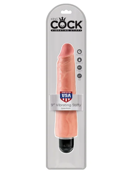 King Cock 9 in. Vibrating Stiffy