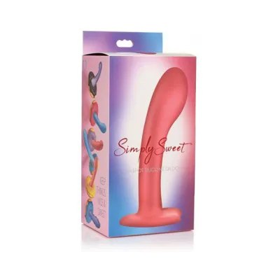 Simply Sweet G spot 7 In Silicone Dildo Pink