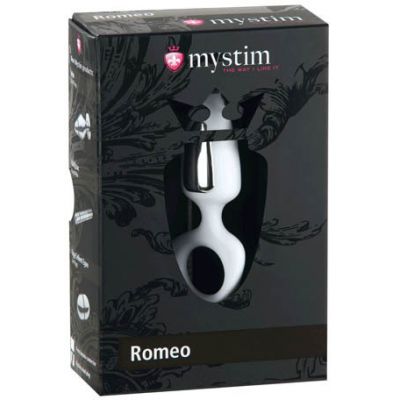 Mystim Romeo White Anal Vaginal Probe with E Stim