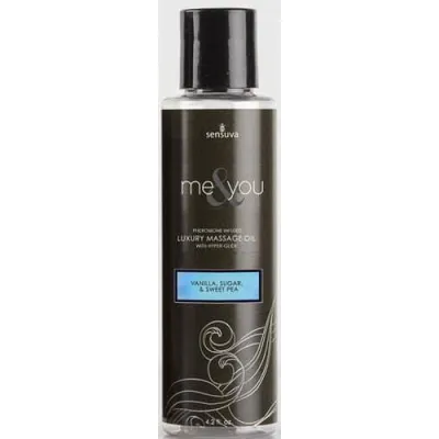 Me and You Massage Oil Vanilla Sugar and Sweet Pea 4 2 Oz