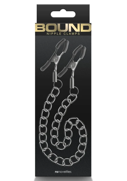 Bound Adjustable DC2 Nipple Clamps by NS Novelties - Rose Gold