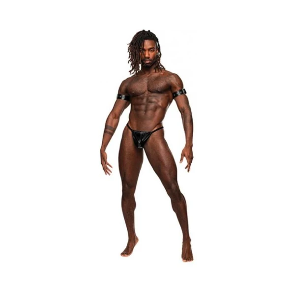 Male Power Men's Leather Pisces Black O/s