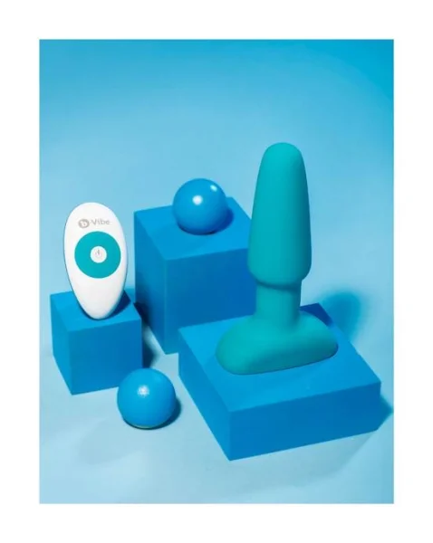 B-vibe Usb Rechargeable Rimming Plug - Teal