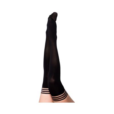 Kixies Danielle Black Opaque Size B